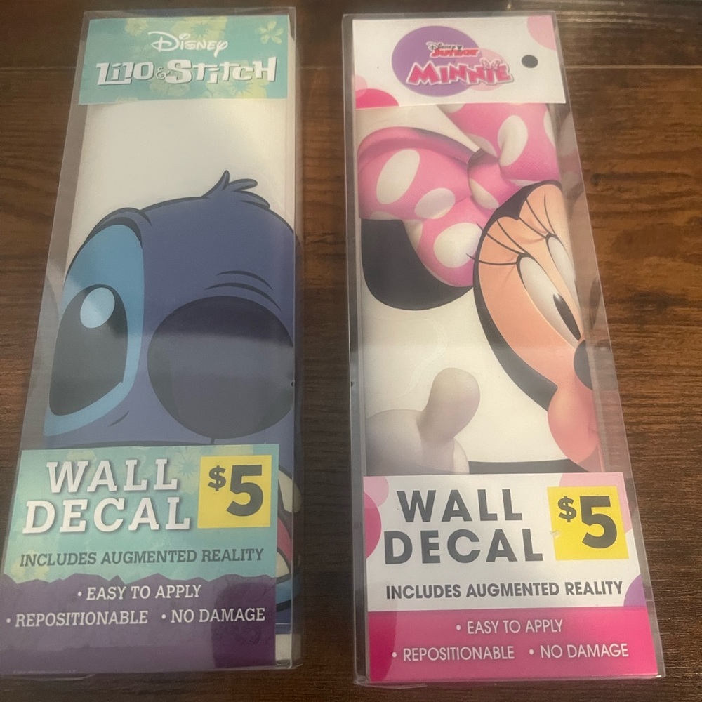 Disney Augmented Reality Wall Decals - Blue and Pink